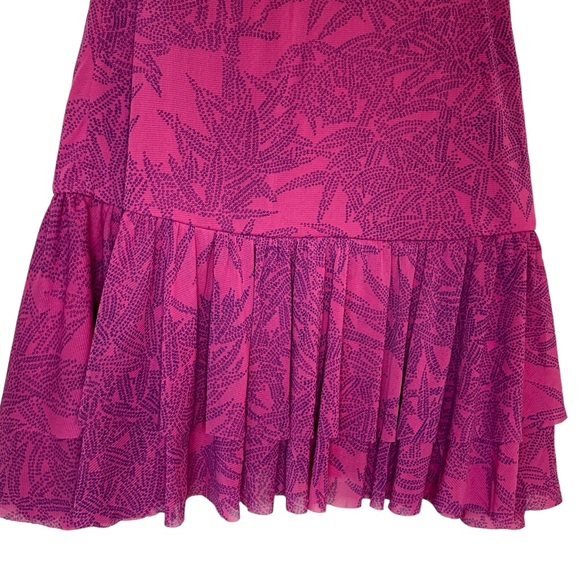 Diane Von Furstenburg Pink Paloma Wrap Effect Skirt in Medium. - Picture 6 of 13